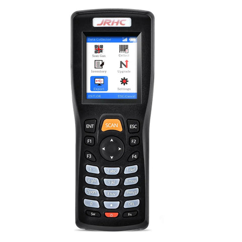 No Frills Wireless Barcode Scanner For Inventory Management with screen and buttons, supports 1D 2D PDF417 Codes, 2.4 GHz Wireless