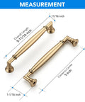 10 Pack Five Inch Champagne Bronze Cabinet Pulls Solid Zinc Alloy For Kitchen Cabinets Dressers Closets And Bathroom Hardware Modern Boss Ready Cabinet Handles For Drawers