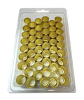 Blister pack of 50 Brass Ferrules 0.625 Inch ID By 1.0 Inch Long, Annealed For Easy Crimping, C46500 Brass Pneumatic Hose Fittings