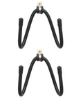 Flexible Skateboard Wall Mount Hanger Rack Set 2 Pack W Style Adjustable Holders For Cruiser Boards Penny Boards Skateboards Longboards And More No Board Included Easy Installation black hooks