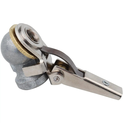 One Quarter Inch FNPT Air Chuck With Grip For Tight, Leak Free Seal And Durable Solid Brass Construction angled view