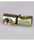 Heavy Duty M6 Zinc Plated Slotted Barrel Nuts for Woodworking and Furniture Easy to Install Creates Rock Solid Joints with Metric Bolts
