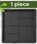 DIY Friendly Large Reusable Concrete Parquet Patio Paving Mold For Walkways Pathmaker Style Stone Pavers, square mold image