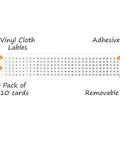 Wire Marker Cards 1 To 33 Electrical Labels Vinyl Cloth 1.5 Inch By 0.25 Inch Removable Stickers Pack Of 10 Made In USA