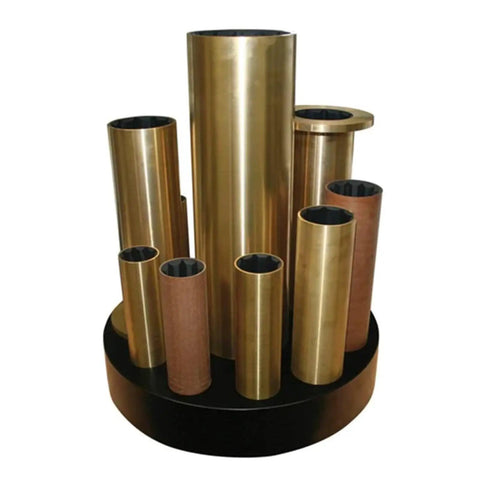 Assorted brass bearings including Water Lubricated Aqualube Brass Bearing For Marine Shafts 3-3/8 Inch ID 4-1/8 Inch OD