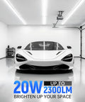 4Ft T5 LED Shop Light Integrated Fixture 2300 Lumens 20W 6500K Cool White Linkable Corded Ceiling Cabinet Strip Light for garage.