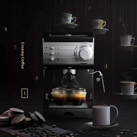 Top Shelf Semiautomatic Espresso Maker With A Mean 20 Bar Pump And Sleek Milk Frother For Pouring Perfect Lattes And Mochas In A Tight Stainless Housing That Powers Down On Its Own To Keep Your Wallet Fat with two cups of espresso.