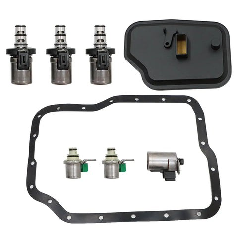 4F27E Transmission Shift Solenoid And Filter Kit For Mazda Protege 3 5 6 1999-2010 And Ford Focus Transit Connect 2000-2013 Replace XS4Z7A098AB FN01-21-500