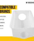 Refrigerator Ice Container Replacement Bin W10850492 Replaces AP5989704 W10138193 W10670844 PS11731153 Durable Plastic Ice Tray
