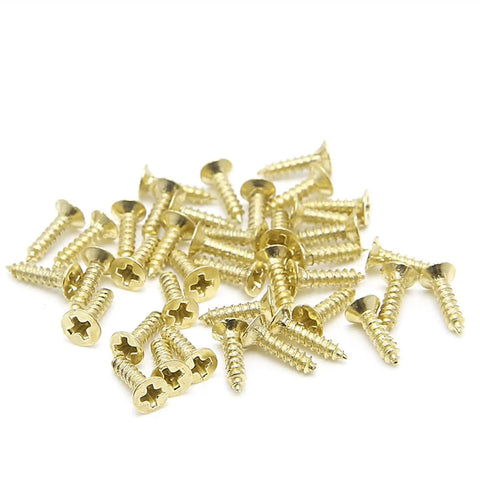 Gold screws from 10 Pack Gold Door Hinges For Cabinets 4 Hole Heavy Duty Iron Hardware Solid Easy Install For Jewelry Boxes