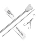 18 Piece Dissection Kit With Carrying Case Pro Grade Stainless Steel Tools for anatomy, includes butterfly probe and probing rod.