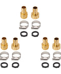 Top Notch Garden Hose Repair Kit With Premium Aluminum Connectors And Stainless Steel Clamps. Durable 3 Piece Set For 3/4 Inch And 5/8 Inch Hoses That Stops Leaks Fast And Keeps Your Yard Looking Sweet All Summer Long Without Breaking The Bank Or Losing. aluminum hose repair kit with clamps, washers, and fittings
