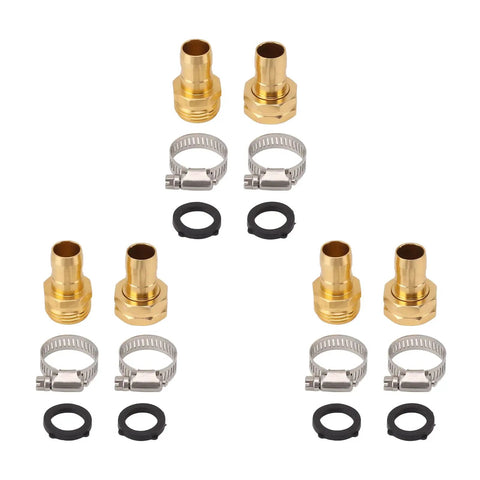 Ditch Your Dripping Hose Now With This Epic 3 Set Garden Repair Kit Featuring Heavy Duty Stainless Steel Clamps And Tough Aluminum Alloy Fittings For Airtight Seals On All 5/8 Inch And 3/4 Inch Hoses Plus Bonus Washers And Connectors To Fix Messy Outdoor. Brass hose repair kit with clamps and washers for 5/8 and 3/4 inch hoses