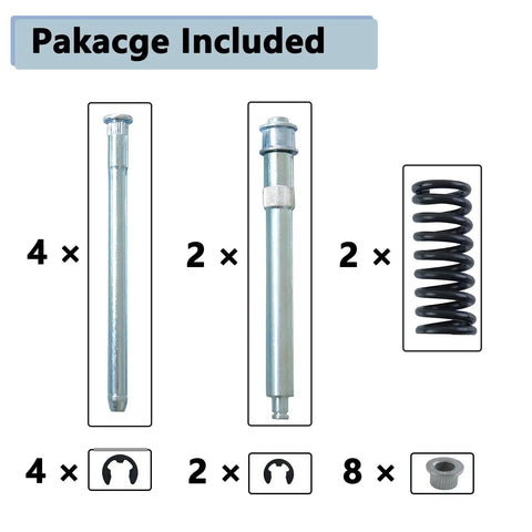 Door Hinge Pin And Bushing Kit Tool For Chevy And GMC Trucks Fits C1500 C2500 C3500 K1500 K2500 K3500 From 1988 To 2001 Models Replacement Easy Install Durable Hinges For Long Lasting Performance. Kit contents: 4 pins, 2 springs, 8 bushings