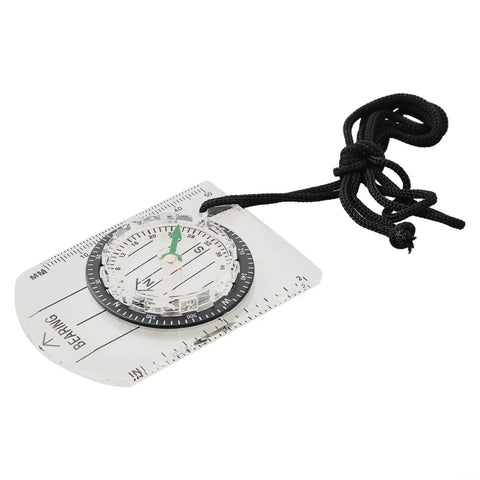 Dual Measurement Scale For Inch And Millimeter Precision Map Ruler Compass Navigation Tool For Scouting And Orienteering