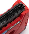 Top view of Cordless And Battery Powered Go To 5 In 1 Staple And Nail Gun showcasing the staple loading area.