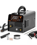 All In One 3 In 1 Semi Automatic Welding Machine For MMA MIG Lift TIG Inverter Non Gas Welder HVM200 with accessories