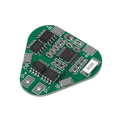 Six Pack 3S 8Amp 12V 18650 Lithium Battery Protection Board BMS Module showing circuit components on a green PCB.