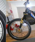 High Speed DIY Electric Scooter And Bicycle Motor Kit 24V 250W Or 36V 350W With 11 Tooth 6mm Chain Sprocket 25H installed on bicycle