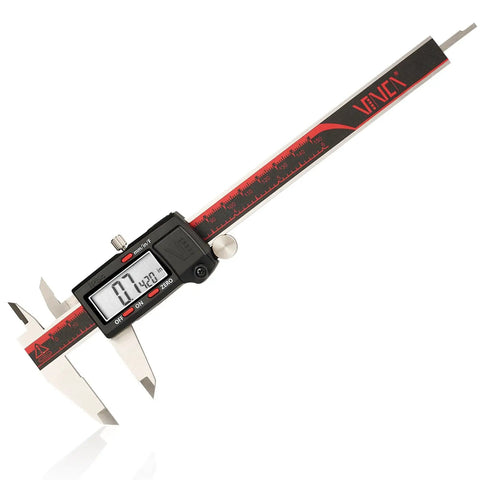 IP54 Grade Digital Caliper 6 Inch 150mm with Inch, Metric, and Fraction Conversion, Stainless Steel, Big LCD Display