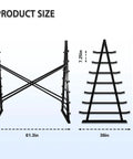 Built Tough As Nails Adjustable Seven Tier Steel Lumber Rack Designed For Garage Shops And Basements With Rust Proof Finish dimensions 61.3in x 65.7in x 7.25in.