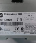 MicroLogix 1200 Programmable Controller 1762-L40BWA Series C PLC Module D536489 Replacement label close-up