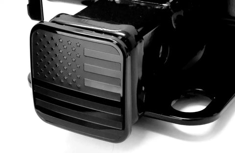 American Flag Trailer Hitch Plug Cover For 2 Inch Receiver Built To Last Tough As Nails Heavy Duty Weather Resistant Tow Hitch Protector Durable Black Metal