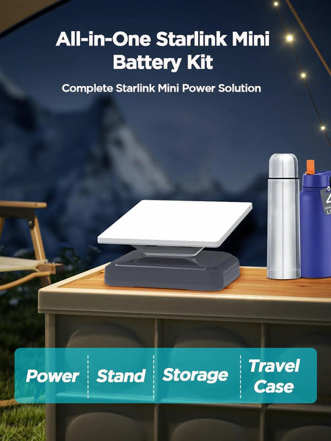 High Capacity 288Wh LiFePO4 Portable Power Station With Stand And Carry Case, Delivers Up To 14 Hours Runtime