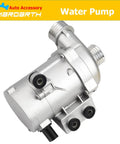 Dead Nuts Reliable Electric Water Pump For BMW 328i 325i X5 X3 528i Direct Replacement Assembly with silver body and multiple connection points.
