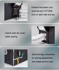 3D Printer Enclosure With Pro Grade Vent Kit And LED Light, Dustproof Protective Cover With Fume Extractor, Temperature Controlled