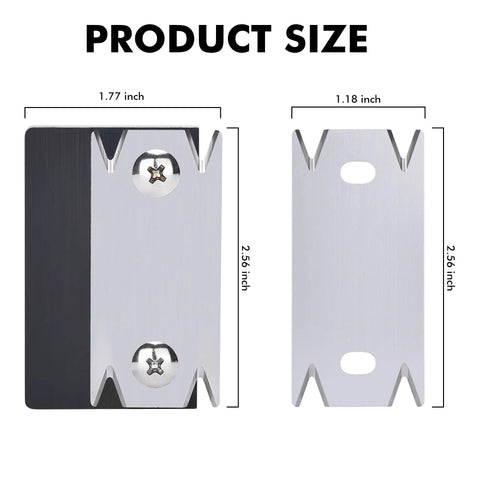 Product dimensions of Edge Banding Trimmer Upgrade Mini Cutter: 1.77 x 2.56 inches and 1.18 x 2.56 inches