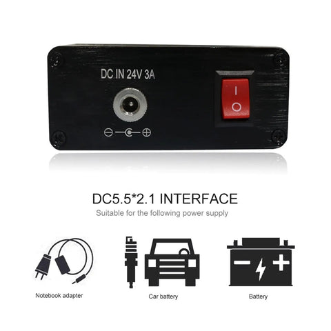 Get This Bad Boy T12 Soldering Station With Bright OLED Screen And Fast Heating, black power input interface with switch.