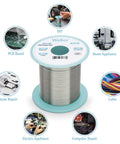 Lead Free Solder Wire With 3.5 Percent Flux Core Diameter 0.3 Millimeter 100 Gram Spool Sn99.3Cu0.6Ni0.05 Alloy for electronics repair