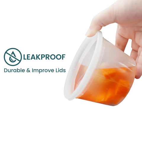 Straight Up Solid 16 Oz Deli Containers With Lids 48 Sets Bpa Free Leakproof Soup Bowls Microwavable Freezer Safe And Dishwasher Ready For No Sweat Meal Prep Anytime You Want Some Good Eats