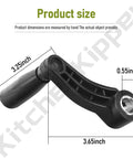 Top Shelf Drill Press Crank Handle Replacement For Nine Sixteenths Inch Drive Shaft Six Inch Turning Radius Three Sixty Degree Free Swivel Feed Knob with dimensions 3.25 x 3.65 x 0.55 inches.