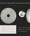 Knockout Chrome Steel Character Wheel For Metal Stamping And Nameplate Marking Sets with 80.5mm diameter and 14.1mm bore.