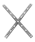 Stainless Steel Cabinet Drawer Slide Rail Kit, Side Mount Ball Bearing Rails for Smooth Silent Drawer Operation, 2 pieces crossed