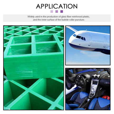 Green fiberglass mold applications in aerospace and automotive industries for 4 Piece Fiberglass Roller Tool Set With Detail Brushes And Pro Grade Glove Kit For Smooth Resin Lamination And Bubble Free Finish On Mold Resin Tub Shower And Bathtub Home DIY Projects