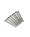 Stainless Steel Chipboard Screws With Partial Thread For Wood And Furniture Assembly Heavy Duty 3 To 6 Millimeter Diameter M2 Pack Of 800
