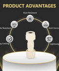 100 Pack 1 Inch Cpvccompression coupling with builtin rubber gas ket drip free pipe connector showcasing rust resistance features.