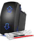Arrows Heavy Duty Momentary DPDT Rocker Switch For Up Down Polarity Reversal 20A 12V 24V 7Pin On Off Toggle with wiring