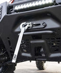 UTV Winch Mounting Plate For Polaris Ranger XP 1000 3500 To 5000 Lb Winches Heavy Duty Three Sixteenth Inch Steel Black