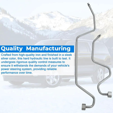 Beefed Up Rack And Pinion Transfer Lines Replacement Kit Direct Fit For 2008 2014 Tahoe Suburban Avalanche Yukon Sierra Silverado And Cadillac Escalade ESV 15254059 15254058, high-quality iron lines