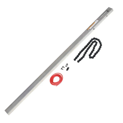 8 Ft Garage Door Opener Extension Kit For Tube Style Chain Rails No Fuss Install To Fully Open 8 Foot Doors Compatible With 1035 1135 2033 2035 3035 7035 Chain Drive Openers Metallic Finish shown with metal rail and chain