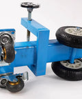 Workhorse Heavy Duty Manganese Steel Sheet Hand Truck With Adjustable Clamps Anti Slip Pads And Solid Wheels 1100 LB Capacity Per Unit Connectable For Long Panels, close-up