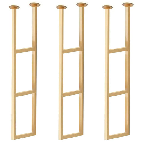Ridiculously Strong Ceiling Mount Shelf Brackets Heavy Duty Floating Bracket Supports 11.8 By 43.3 Inches Industrial Wall Mount Bracket Kit With Screws For Kitchen Bar And Living Room Decor Built Like A Rock Three Pack in beige finish.