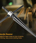 Hand Reamer Tool With T Handle For Pin Holes Hex Tapered Reamer Drill Bit Handy high speed steel with removable handle