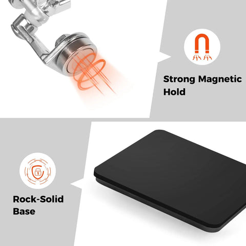 Helping Hands Soldering Station With Rock Solid Base Dual Magnetic Arms Close-up of magnetic clamp and steel base