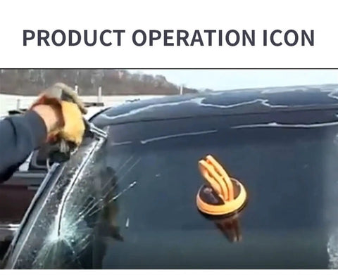 Portable Electric Drill Glass Cutter And Windshield Cutter Car Safety Hammer Emergency Escape Tool Kit in use on car window