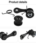 Top Notch Chain Tensioner Adjuster Kit With Spring Roller Guide For Atv Dirt Bike And Motorcycle Chain Alignment Black Abs Iron Fitment, black chain roller kit